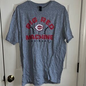Fanatics Gray Cincinnati Reds 'Big Red Machine' Tee with Red Logo